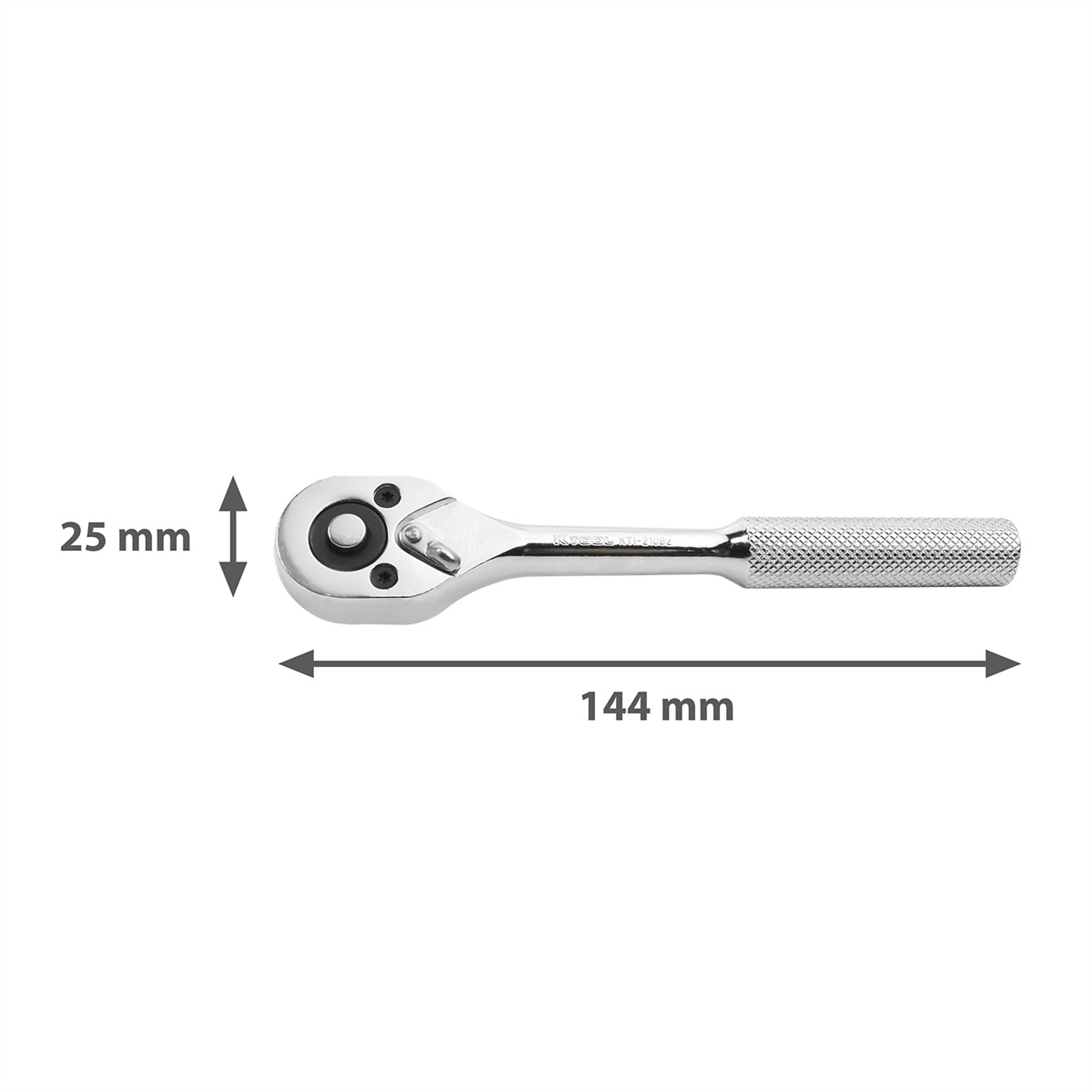 K Tool International Ratchet Pro — 1/4in. Drive, High Polished Chrome, Fine-Tooth, Model# KTI21092